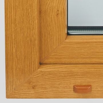 окно коричневое рехау